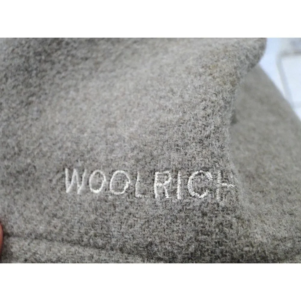 John Rich and Bros Woolrich Men's L Brown Wool Jacket Full Zip‎ Mock Neck